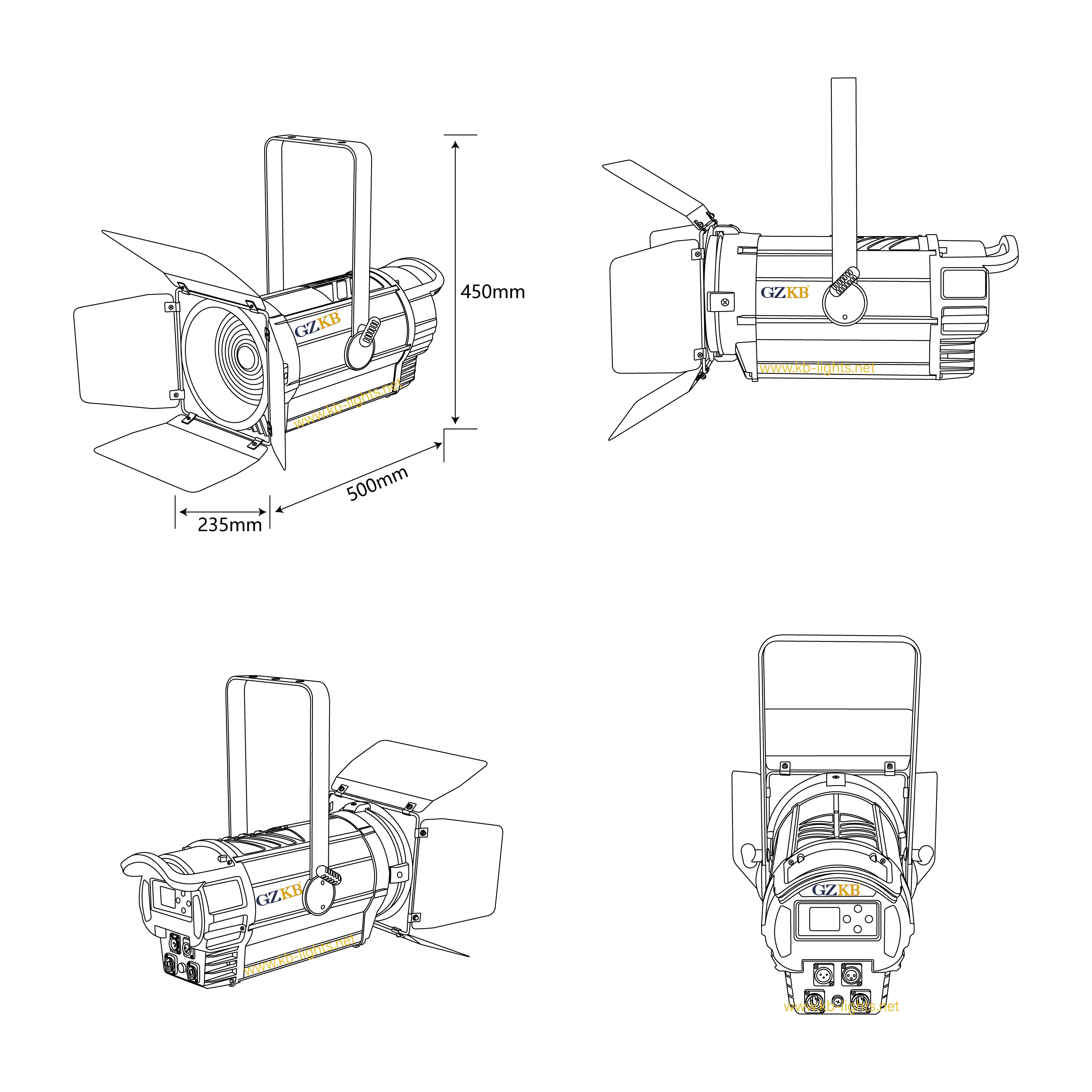 LED Fresnel Light